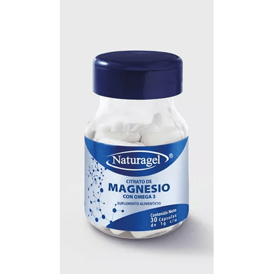 Citrato de magnesio  /  omega 3   natura gel  con 30 capsulas