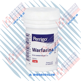 Warfarina 5mg 25tabletas