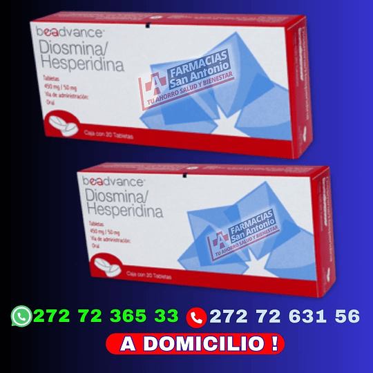 Diosmina Hesperidina 20 tabletas promocion 2 cajas