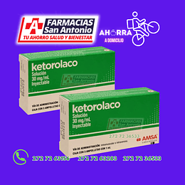 Ketorolaco 30mg inyectable 
