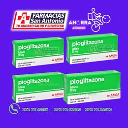 Pioglitazona 30mg amsa caja 7tabs