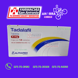 Tadalafil 5mg alpharma 14tabletas