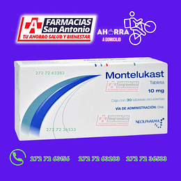 Montelukast 10 mg 30 Comprimidos