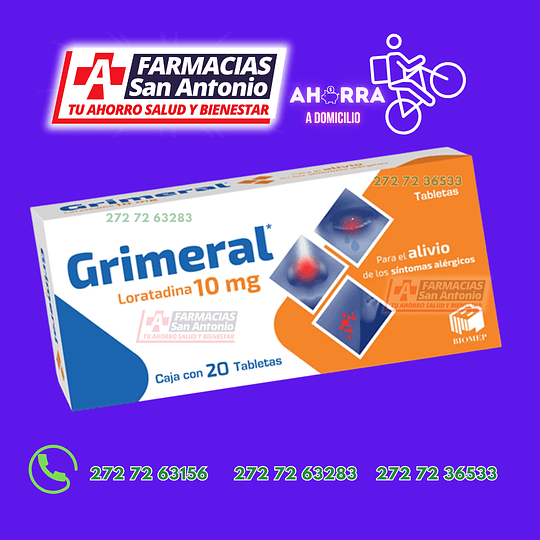 Loratadina 10mg (20 tabletas )  Promoción