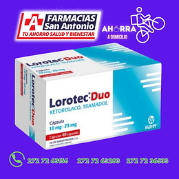 Lorotec duo Ketorolaco / tramadol 40capsulas