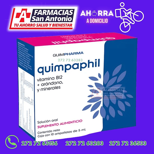 Quimpaphil 10 ampolletas de 5ml