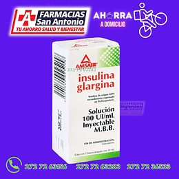Insulina Glargina 100UI/ML Inyectable