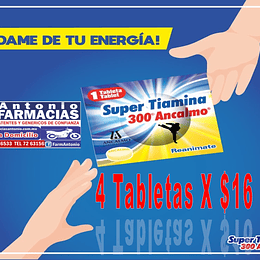 Super tiamina 300 ancalmo 4tab
