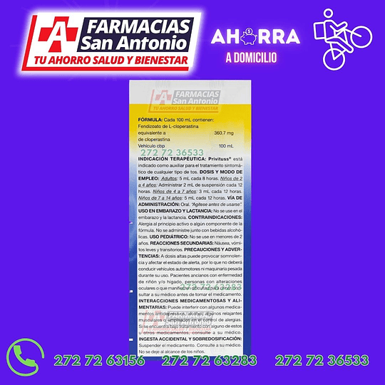 Privituss Cloperastina 360.7mg/100ml