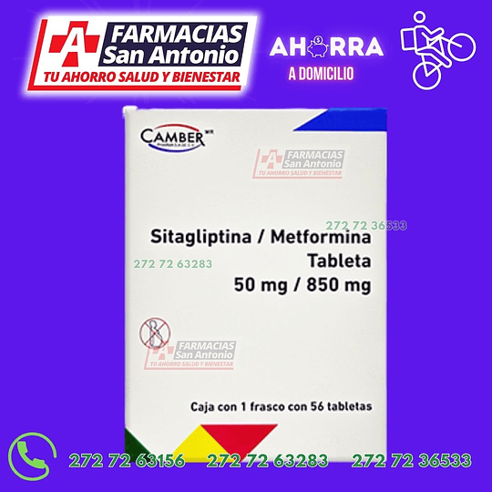 Sitagliptina Metformina 50mg / 850mg  
