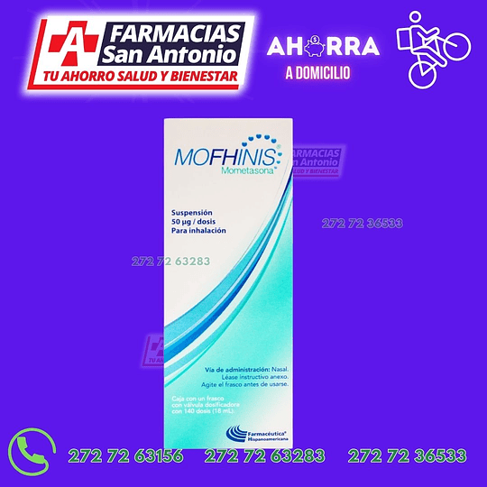 mometasona suspensión 0.05 inhalación nasal mofhinis
