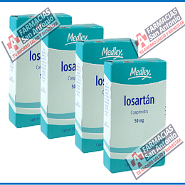 Losartan 50mg 30Tabletas 4 CAJAS PROMOCION SOLO MEMBRESIAS