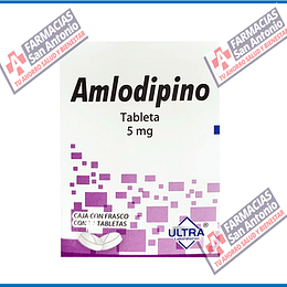 Amlodipino 5mg 100 tabletas ultra