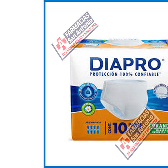 DIAPRO PROTECCIÓN 100´% CONFIABLE 10 PANTS CALZONES DESEC...