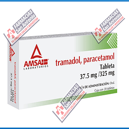 tramadol , paracetamol 37.5 mg / 325 mg 20 tabletas Promoción