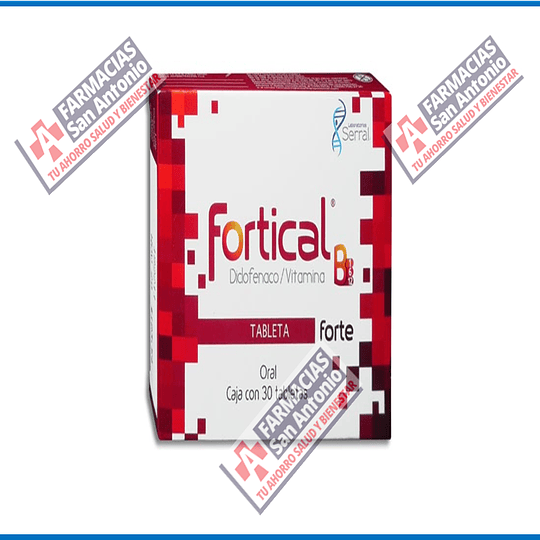 Fortical diclofenaco / vitamina 30 tabletas Promoción 