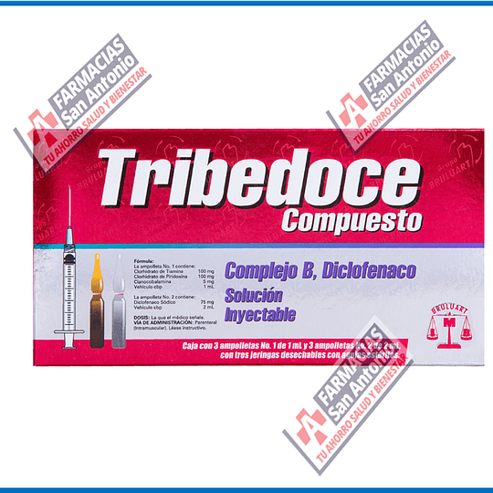 Tribedoce Compuesto 3 iny Promocion (generico Doloneurobion)