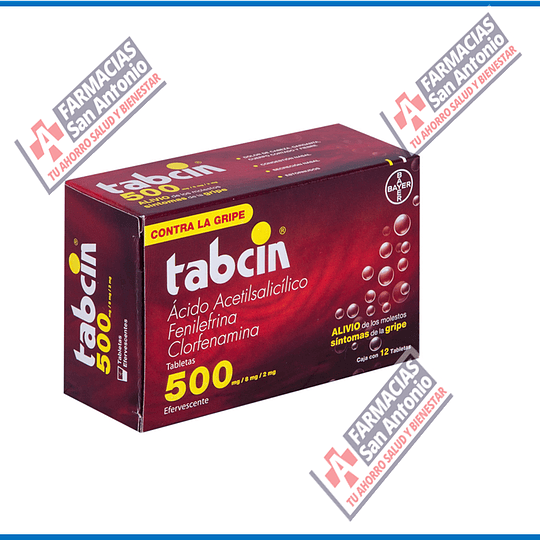 Tabcin 500 12tab efervescentes antigripal
