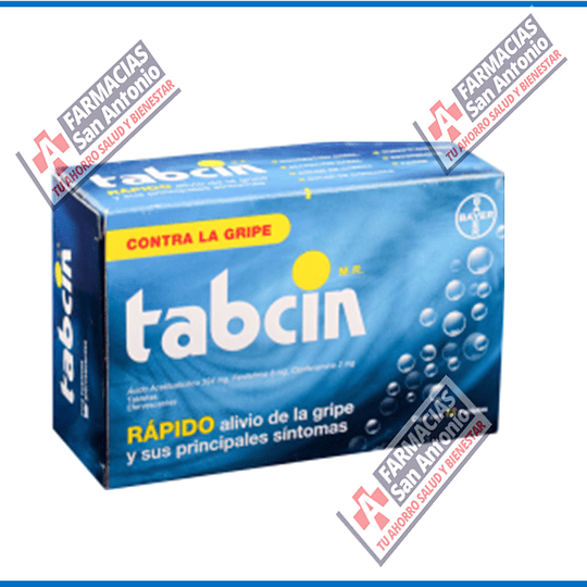 Tabcin azul efervescente 12 tabletas