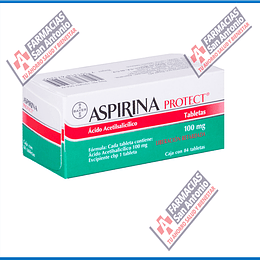 Aspirina protec 100mg 84 tabletas 
