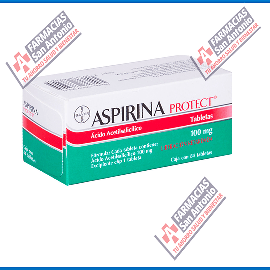 Aspirina protec 100mg 84 tabletas 