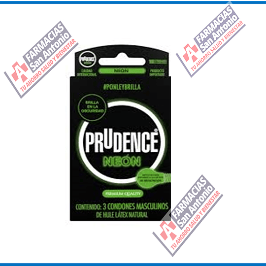 Prudence neón Promoción (3condones)