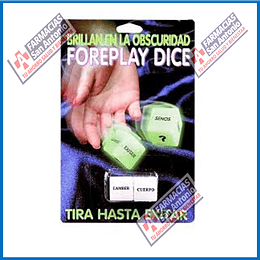 foreplay dice (brillan en la obscuridad) (2 dados)