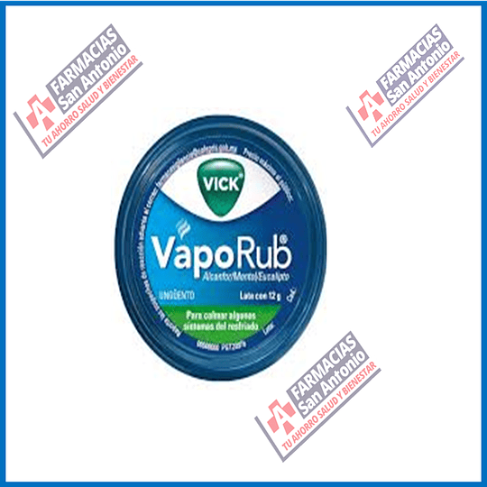 VapoRub (alcafor, mento, aceite de eucalipto) 12g Promoción