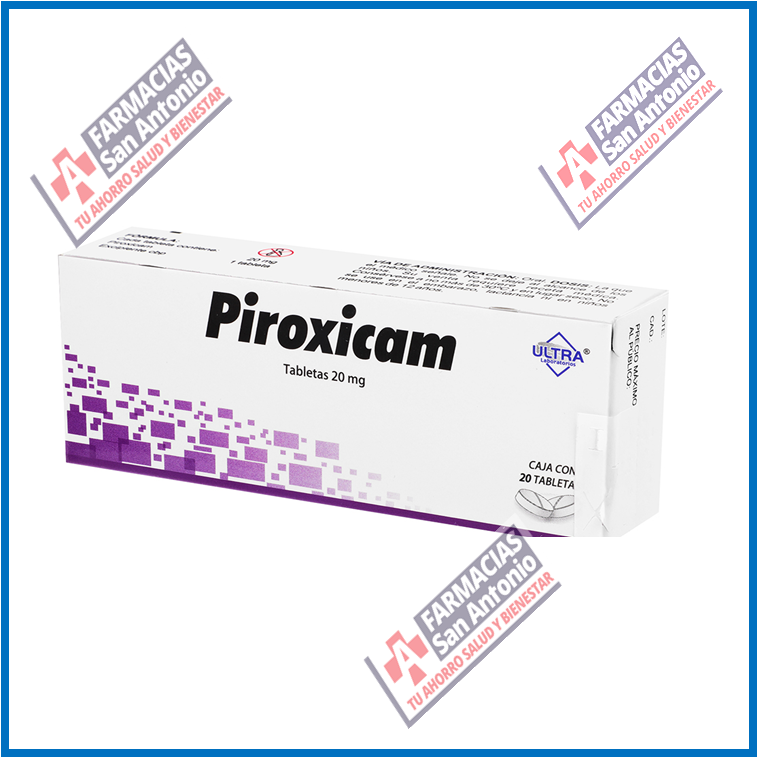 PIROXICAM 20 MG 20 TABLETAS