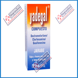 Yadegal compueto Dextrometorfano/Guaifenesina/Clorfenamina 120ml Promoción