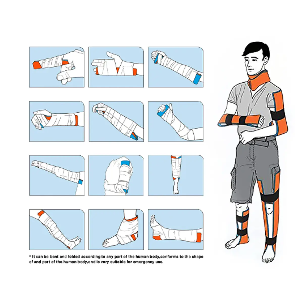 Férula Tipo Sam Splint 11x46 cm