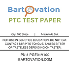Papel de prueba de feniltiourea (PTC) para pruebas genéticas del sabor [Vial para 100 tiras de papel] 4
