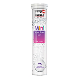 Mini Vitaminas + Calcio, 20 Tabletas Efervescentes