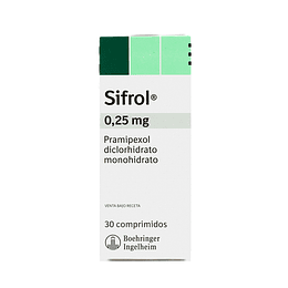 Sifrol 0,25 mg  30 comprimidos