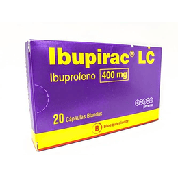 Ibupirac LC (Bioequivalente) 400mg por 20 Capsulas Blandas
