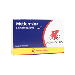 METFORMINA COM 850 MG X 30 CHILE