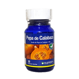 Pepa de Calabaza Suplalim, 30 cápsulas blandas