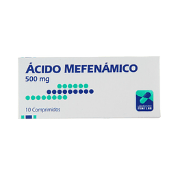 Ácido Mefenámico 500 mg por 10 comprimidos