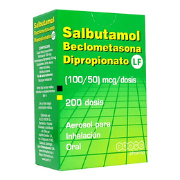 Salbutamol Beclometasona  Dipropionato 100/50 mcg Inhalador 200 dosis