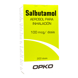 Salbutamol 100 mcg Inhalador 200 dosis