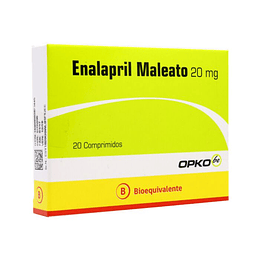 Enalapril Maleato 20 mg 20 comprimidos