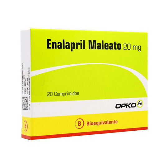 Enalapril Maleato 20 mg 20 comprimidos