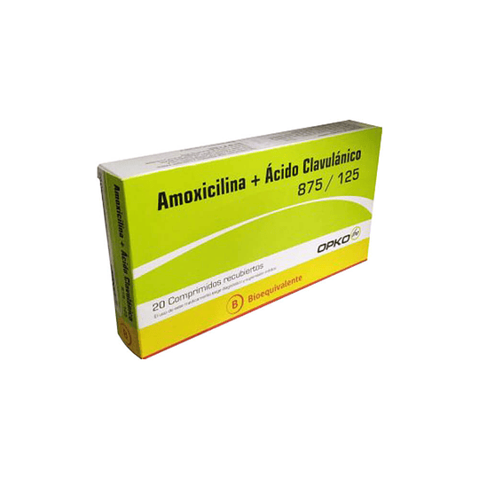 Amoxicilina + acido clavulánico 875/125 x 20 comprimidos recubiertos