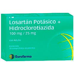 Losartán + HCTZ 100 / 25 x 30 comprimidos
