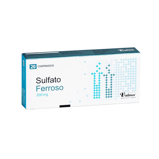 Sulfato Ferroso 200 mg por 20 comprimidos