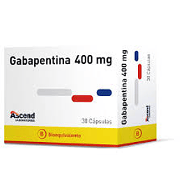 Gabapentina 400 mg 30 capsulas