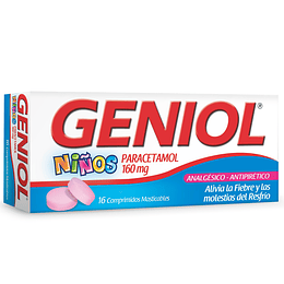 Geniol Infantil 160mg x 16 comprimidos masticables