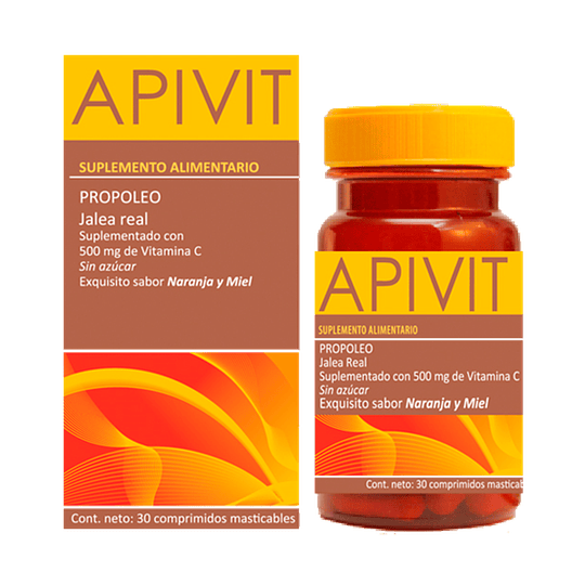 Apivit adulto 500mg x 30 comprimidos masticables