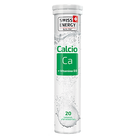 Calcio + Vitamina D3, 20 Tabletas Efervescentes