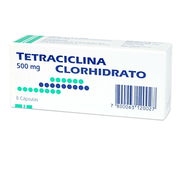 TETRACICLINA 500mg por 8 capsulas